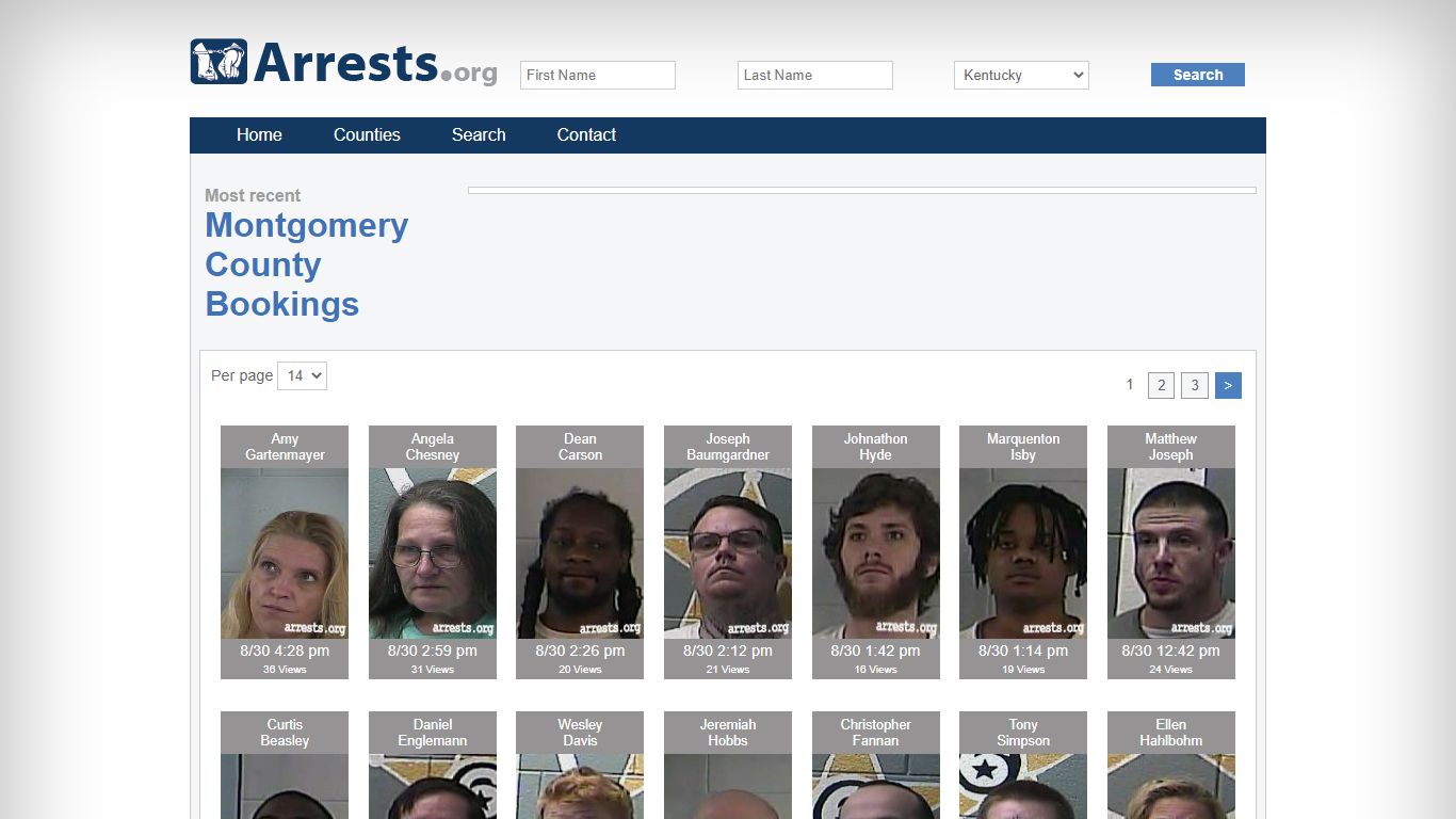 Montgomery County Arrests and Inmate Search